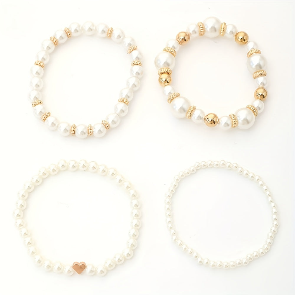 Pearl Heart | Bracelet Set