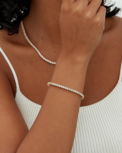 Gold Moissanite | Tennis Bracelet