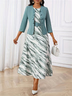 Amelie Lane | Printed Belted Two-Piece Set