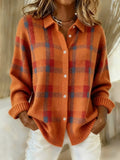 Marcolline | Retro Plaid Sweater