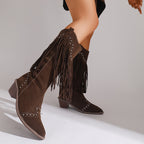 Marigold | Tassel-Studded Boots for Spring and Autumn