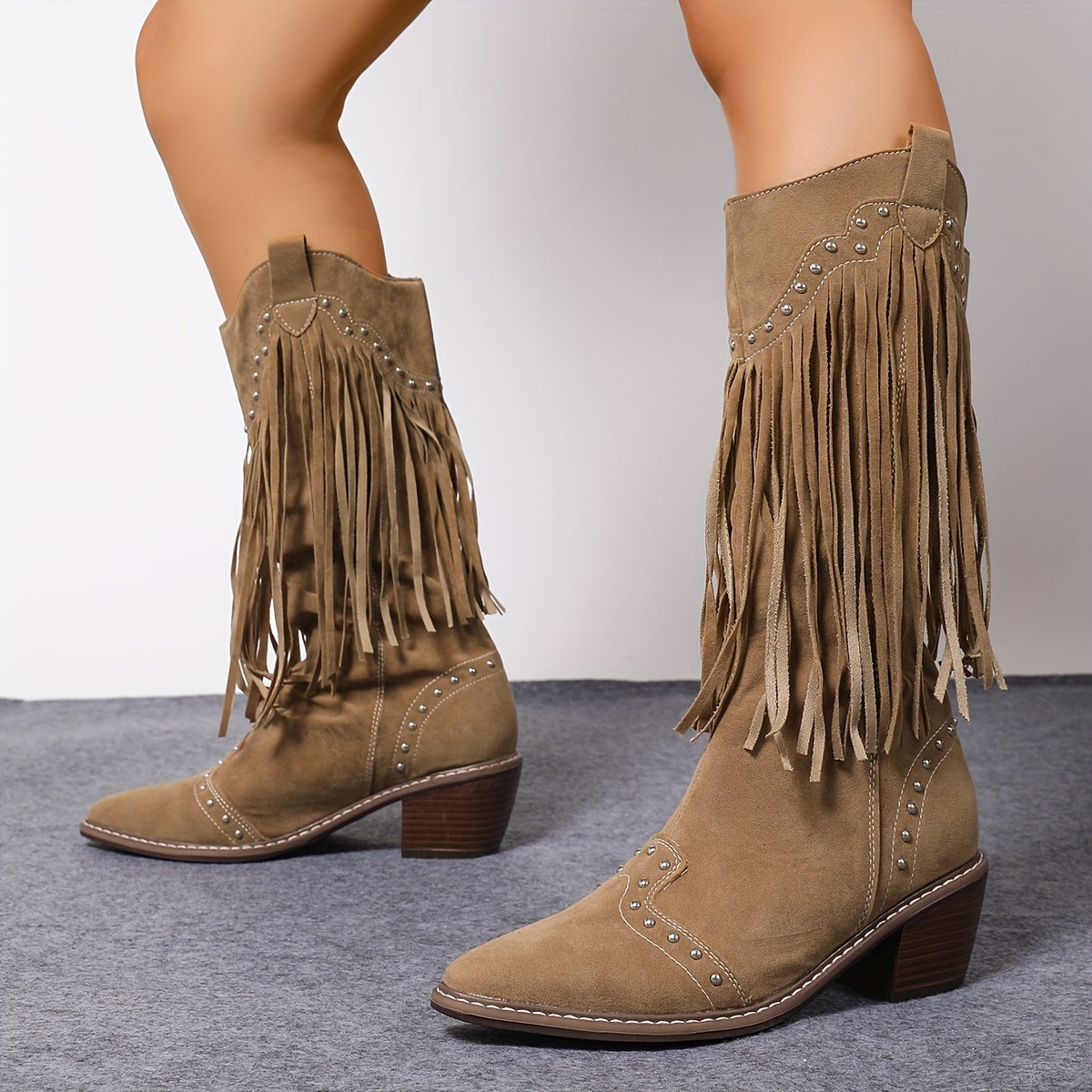 Marigold | Tassel-Studded Boots for Spring and Autumn