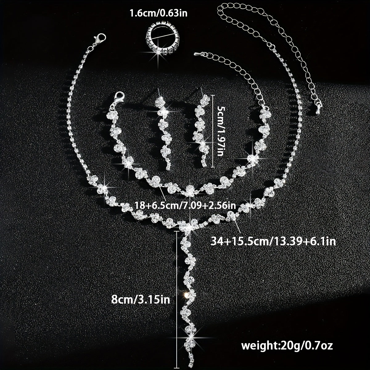 Valerine Sparkle Flower | Jewellery Set
