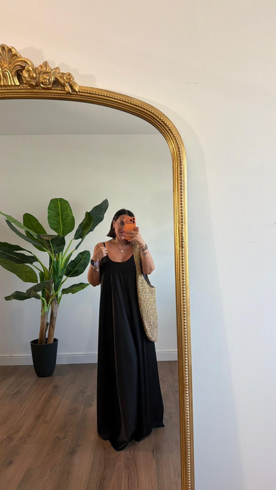 Livia long slip dress in KIM London summer outfit styling