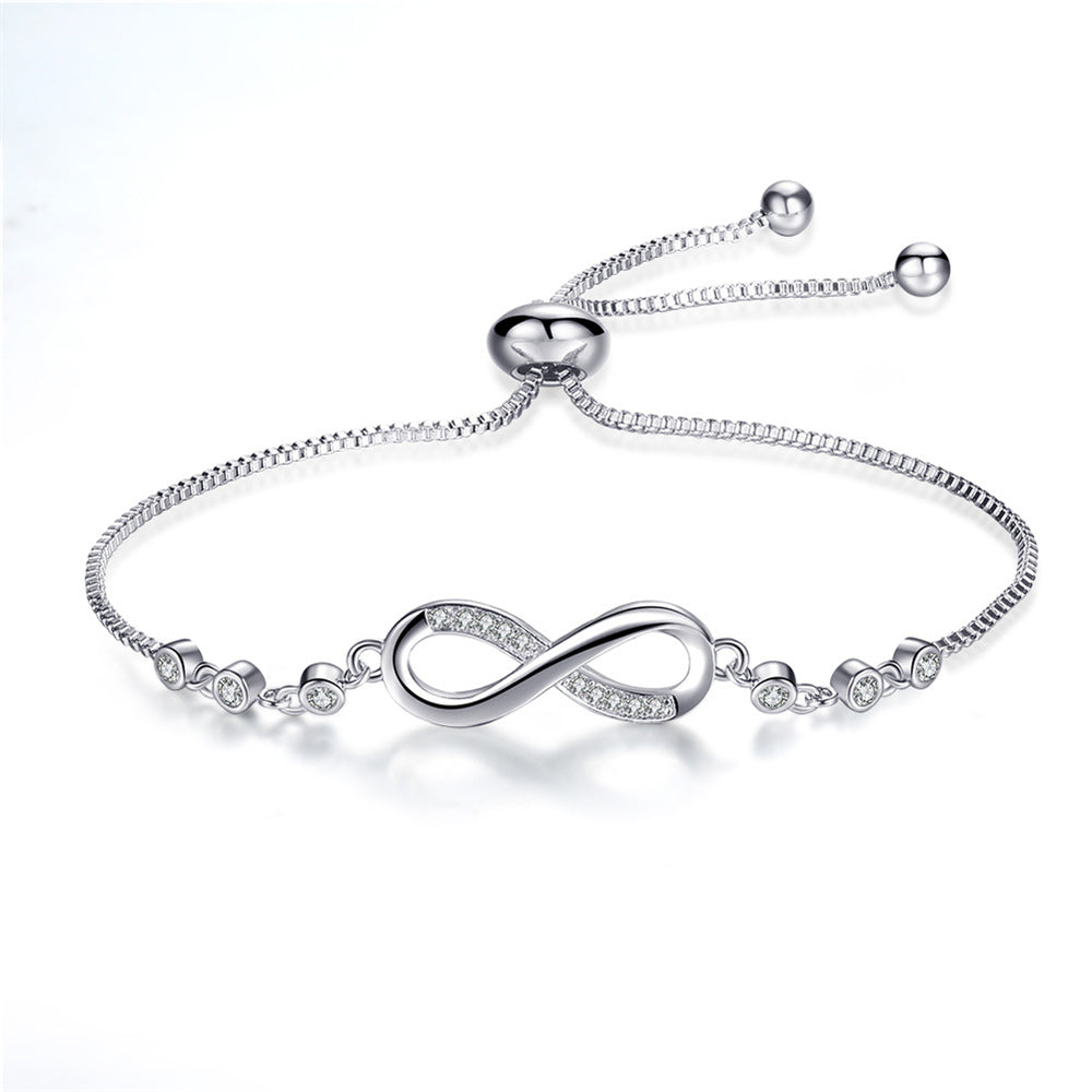 SILVER INFINITY SYMBOL BRACELET