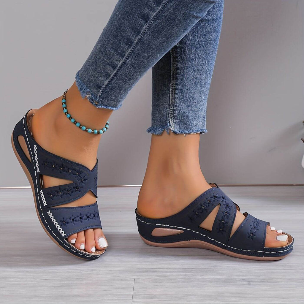 Soleva non-slip comfort sandals in KIM London warm-weather styling