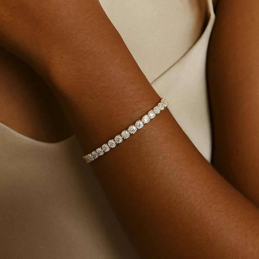 Gold Moissanite | Tennis Bracelet