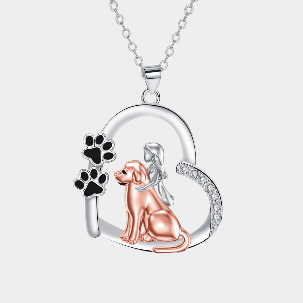 Dog & Girl Heart | Necklace