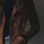 Tallis | Long Vegan Suede Jacket