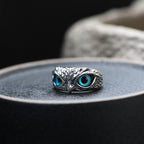Silver Opal Adjustable Ring