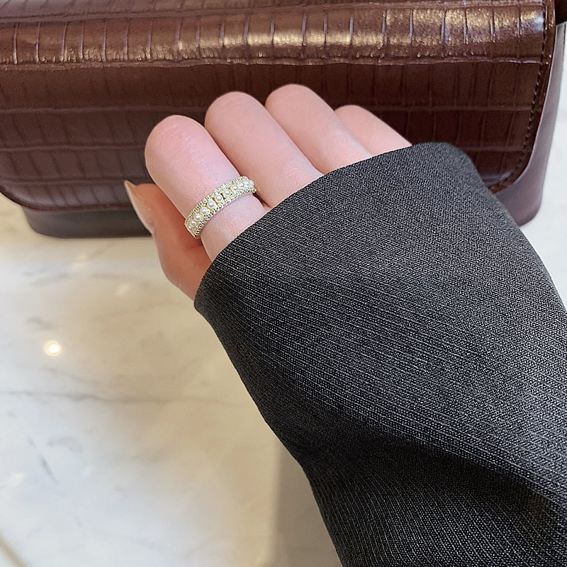 Gold & Pearl Ring