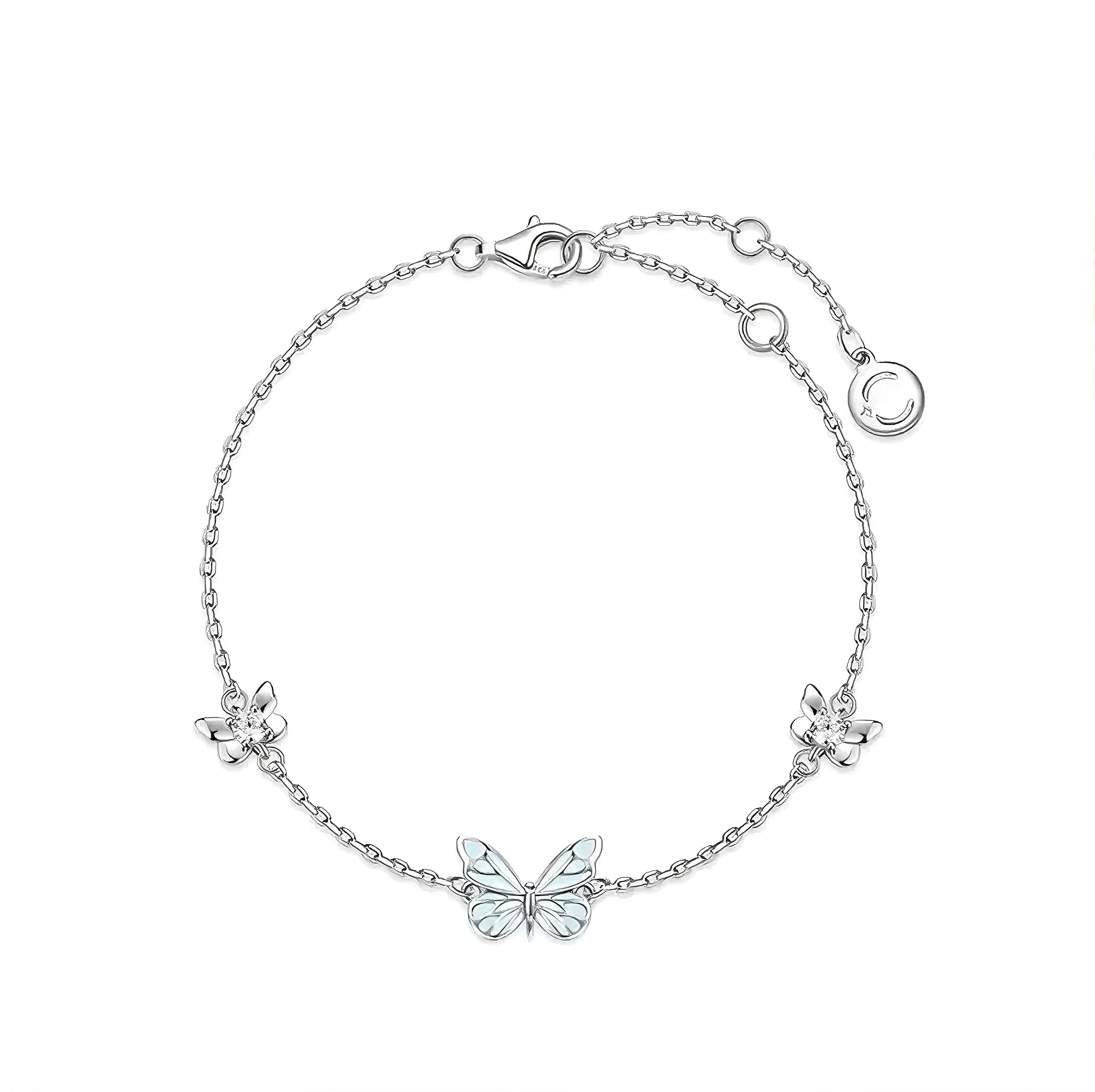 Luminous Dream Blue Butterfly Bracelet