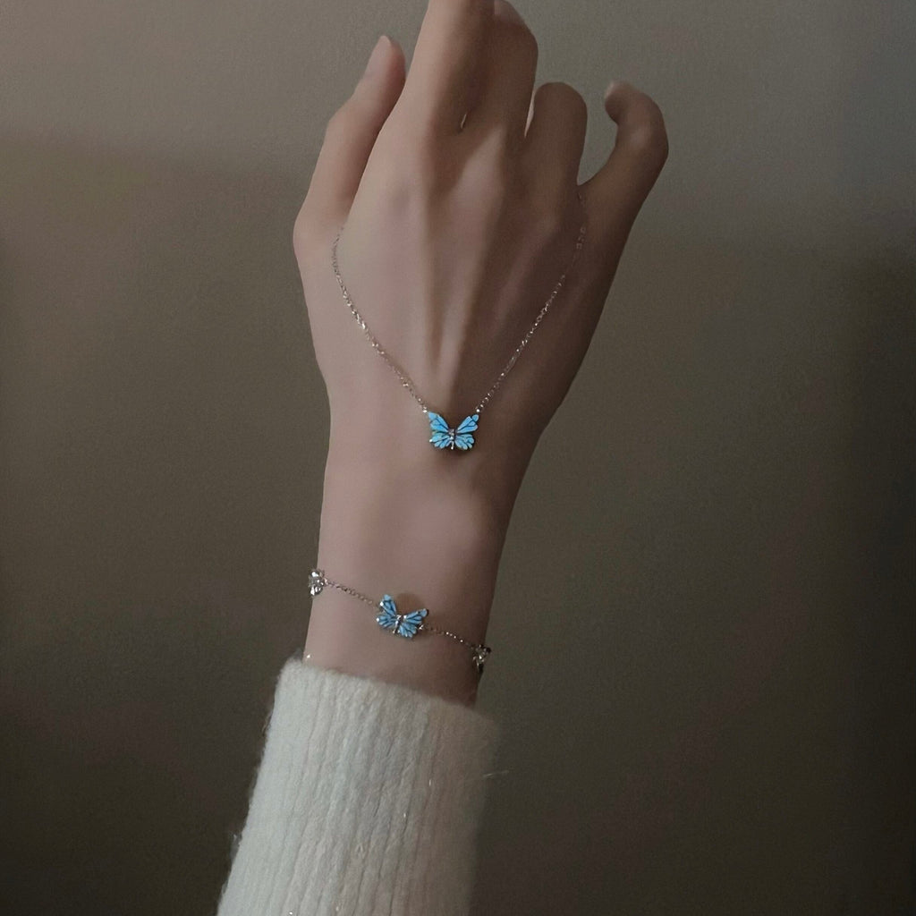 Luminous Dream Blue Butterfly | Bracelet