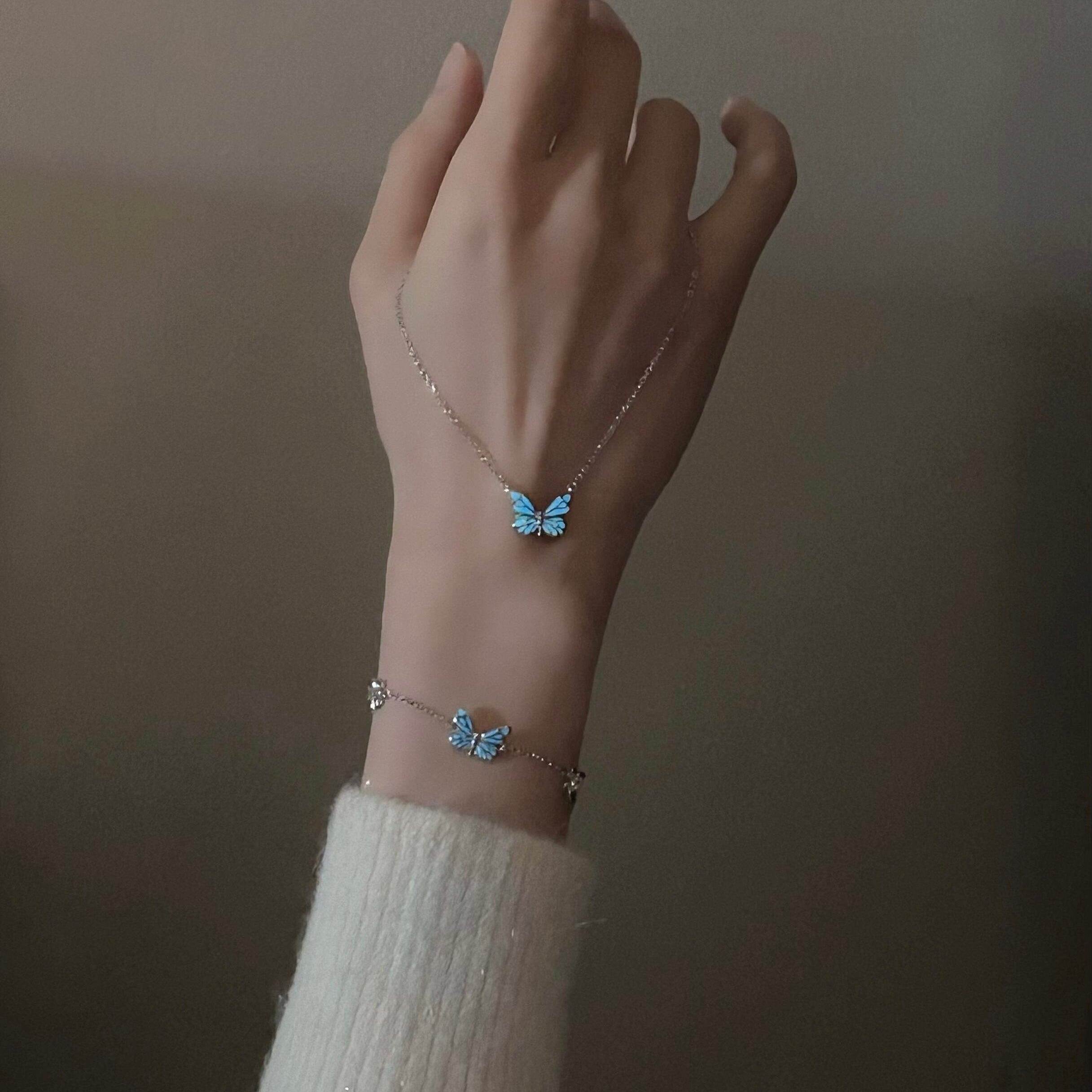 Luminous Dream Blue Butterfly | Bracelet