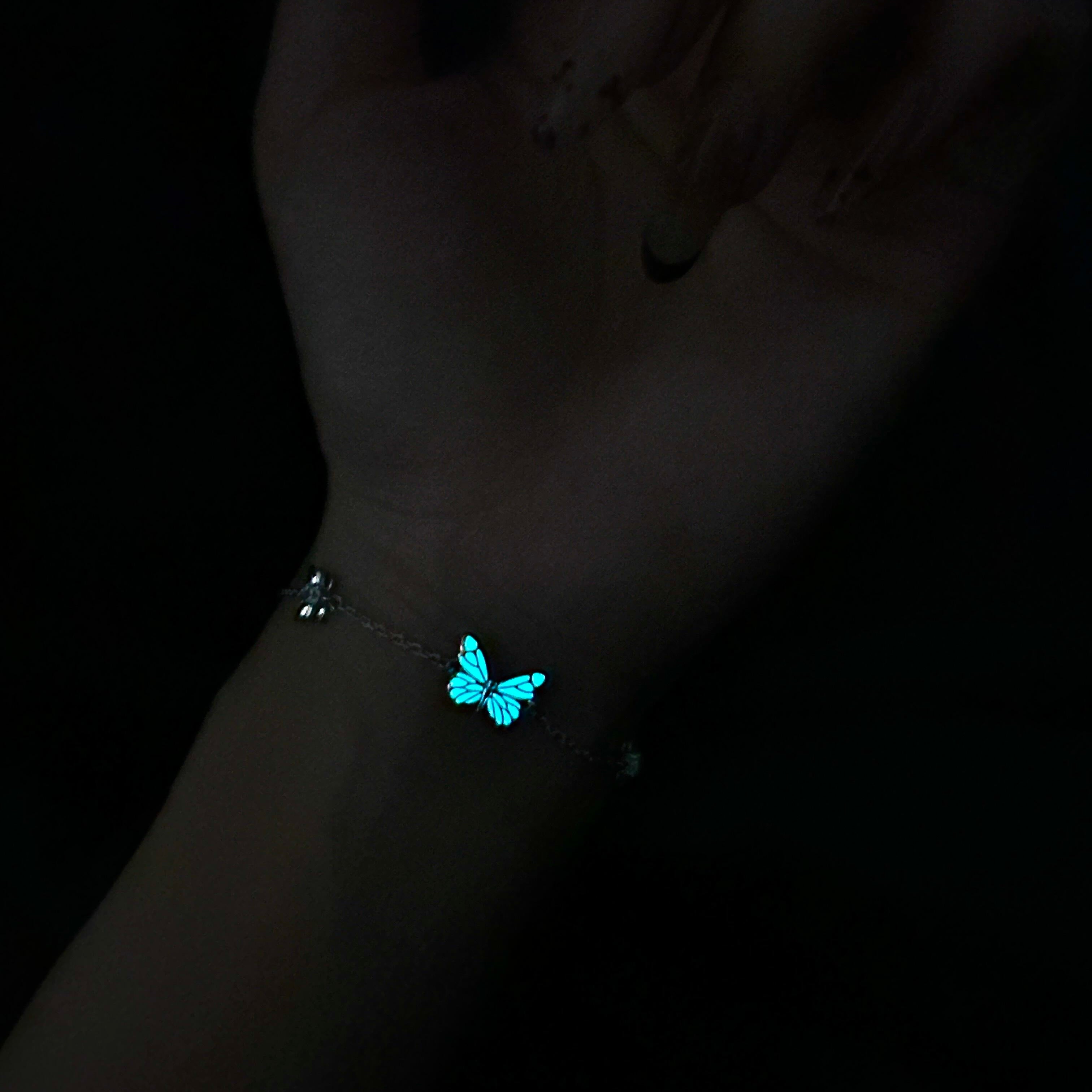 Luminous Dream Blue Butterfly | Bracelet
