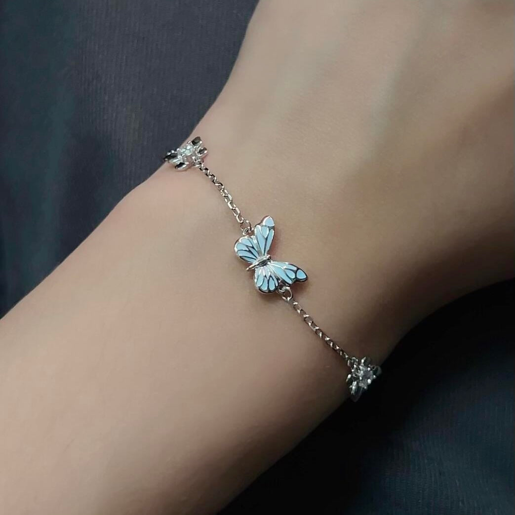 Luminous Dream Blue Butterfly | Bracelet