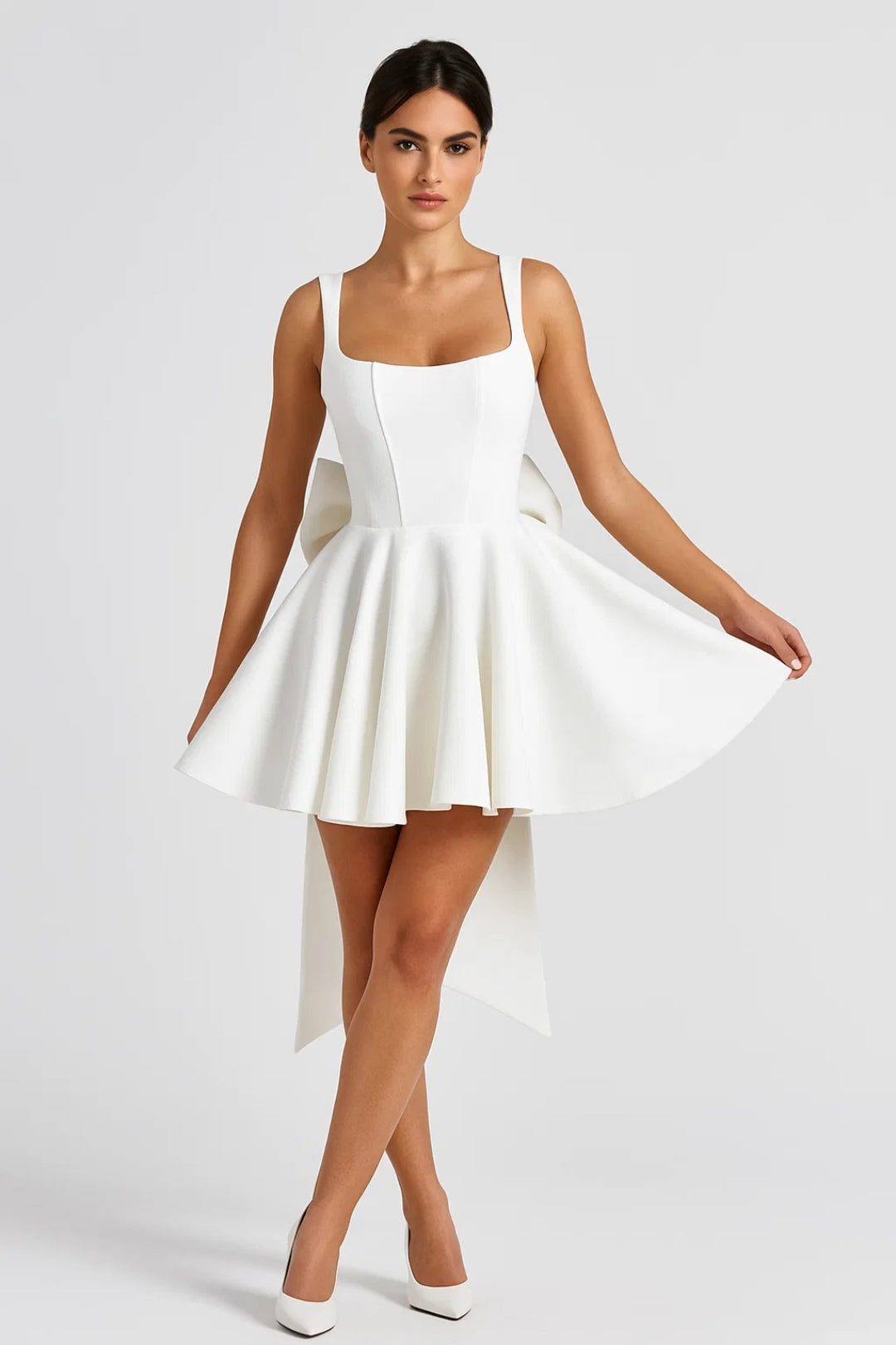 Eirlys | Square-Neck Mini Dress
