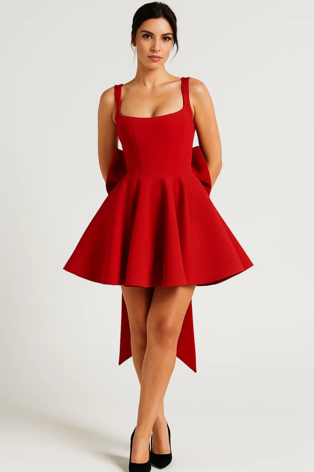 Eirlys | Square-Neck Mini Dress