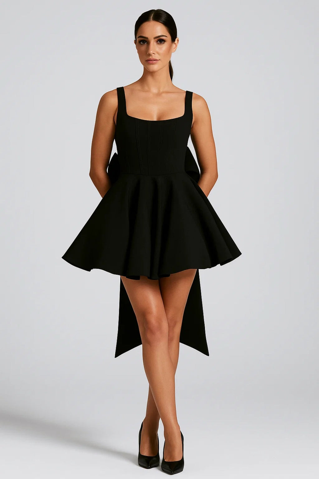 Eirlys | Square-Neck Mini Dress