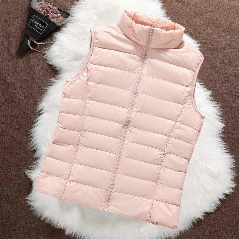 Isa | Padded Gilet - Light Pink