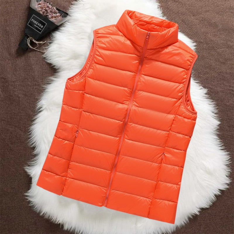 Isa | Padded Gilet - Orange