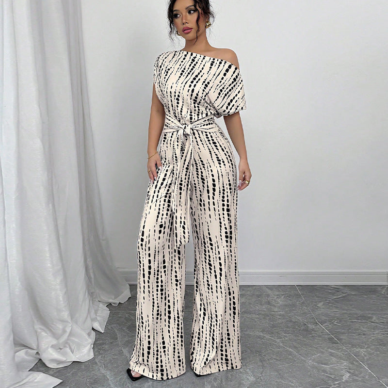 Amarise | Wide-Leg Strap Jumpsuit