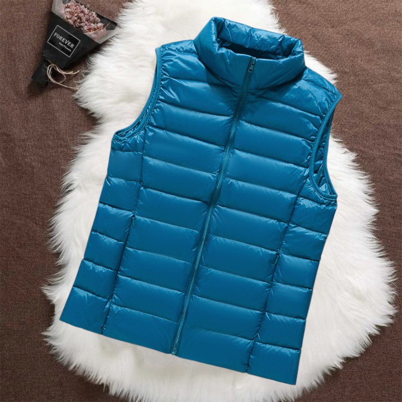 Isa | Padded Gilet - Sky Blue