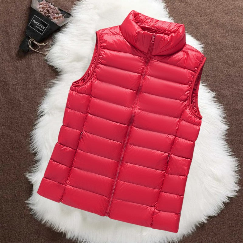 Isa | Padded Gilet - Red