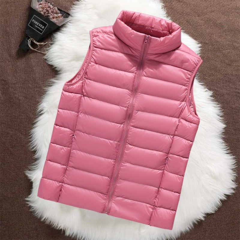 Isa | Padded Gilet - Salmon