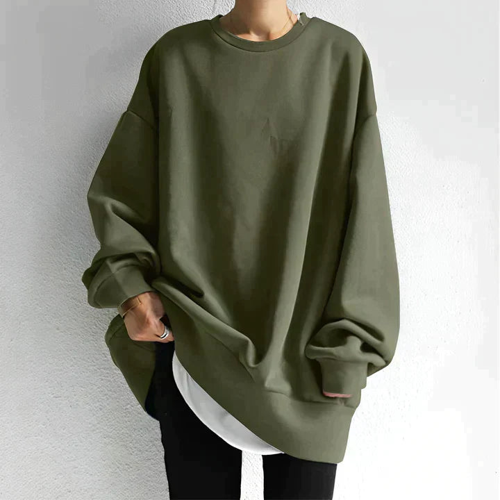Helena | Women's Oversized Tunic Sweater with Tummy Coverage