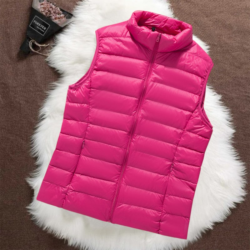 Isa | Padded Gilet - Pink