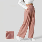 Willa | Waffle Wide-Leg Jogger Pants