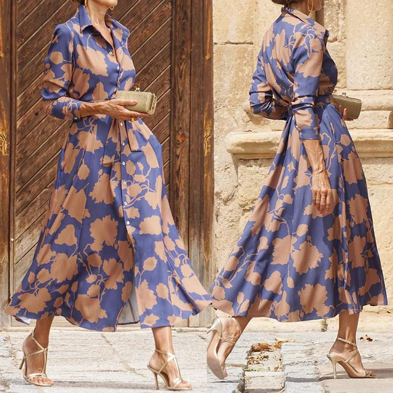 �lise | Elegant Long Dress With Long Sleeves