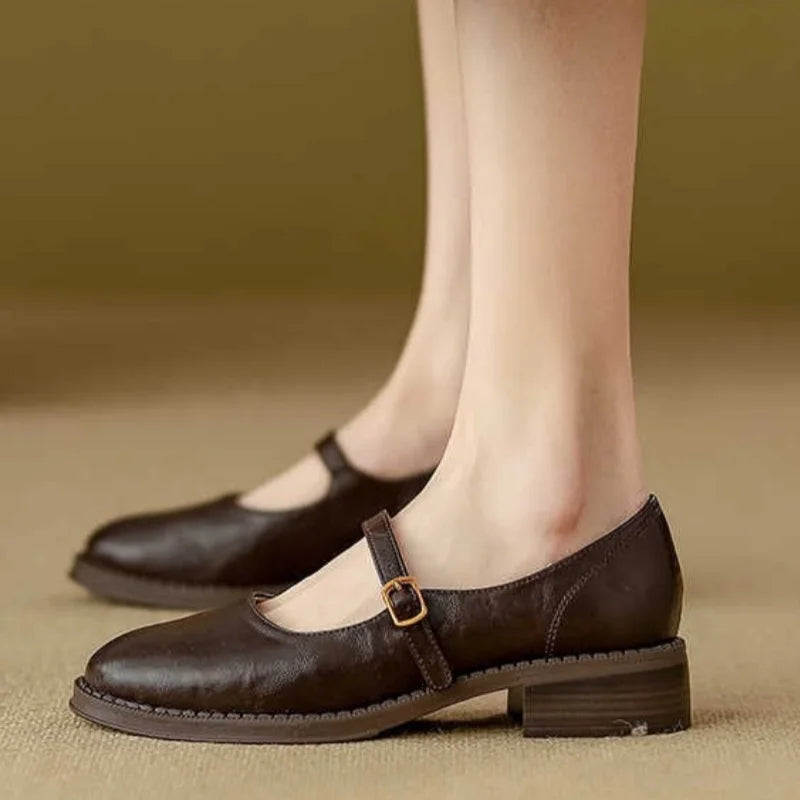 Dorvanna | Comfort Mary Janes in Soft Leather