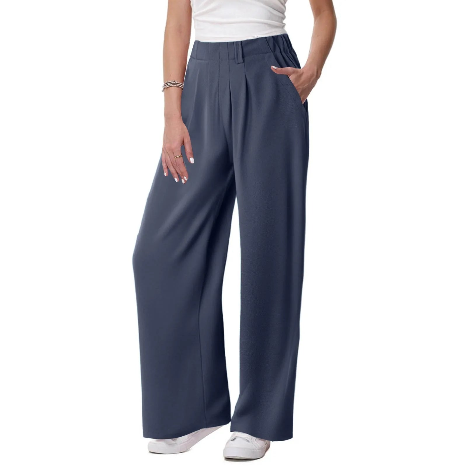 Willa | Waffle Wide-Leg Jogger Pants