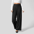 Willa | Waffle Wide-Leg Jogger Pants