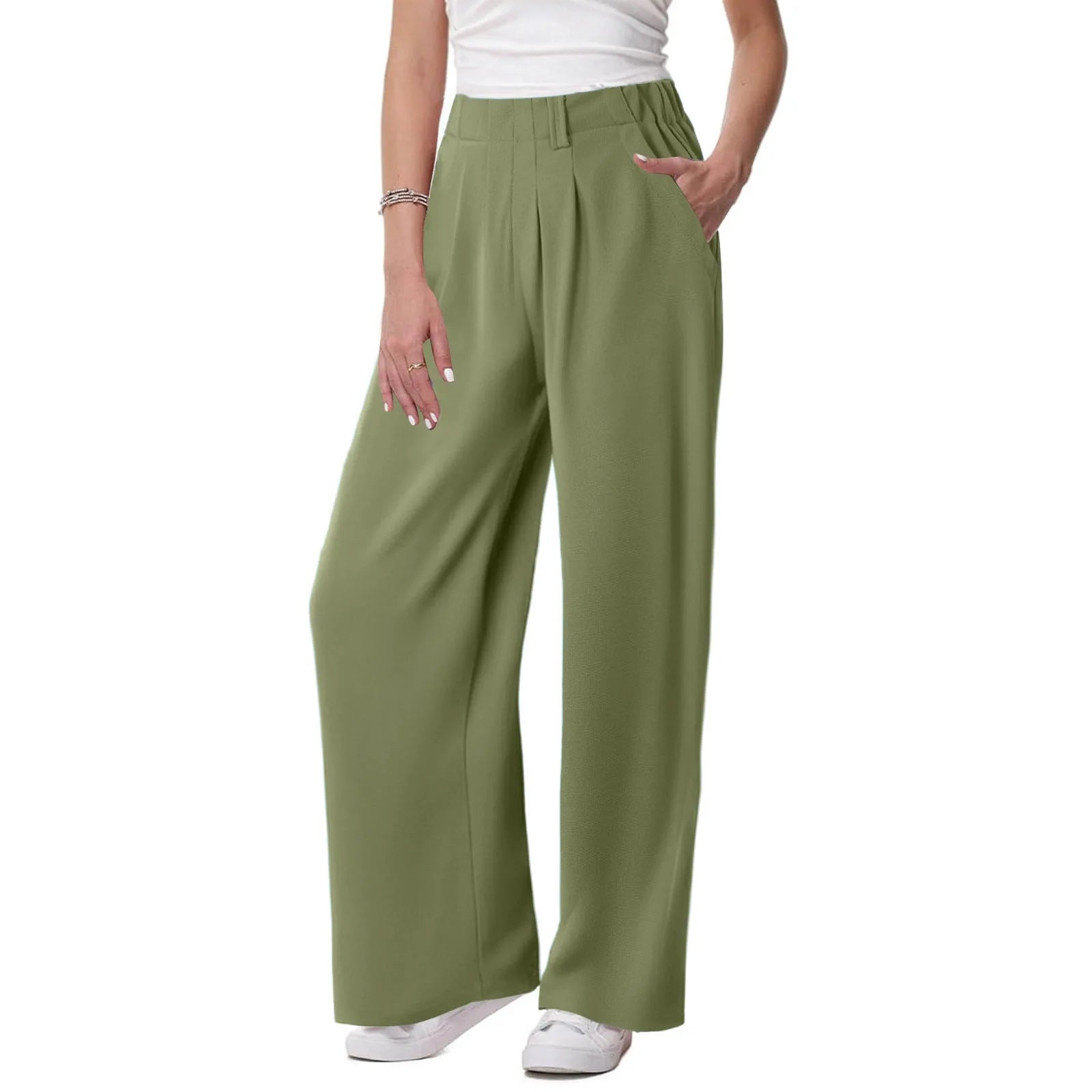 Willa | Waffle Wide-Leg Jogger Pants