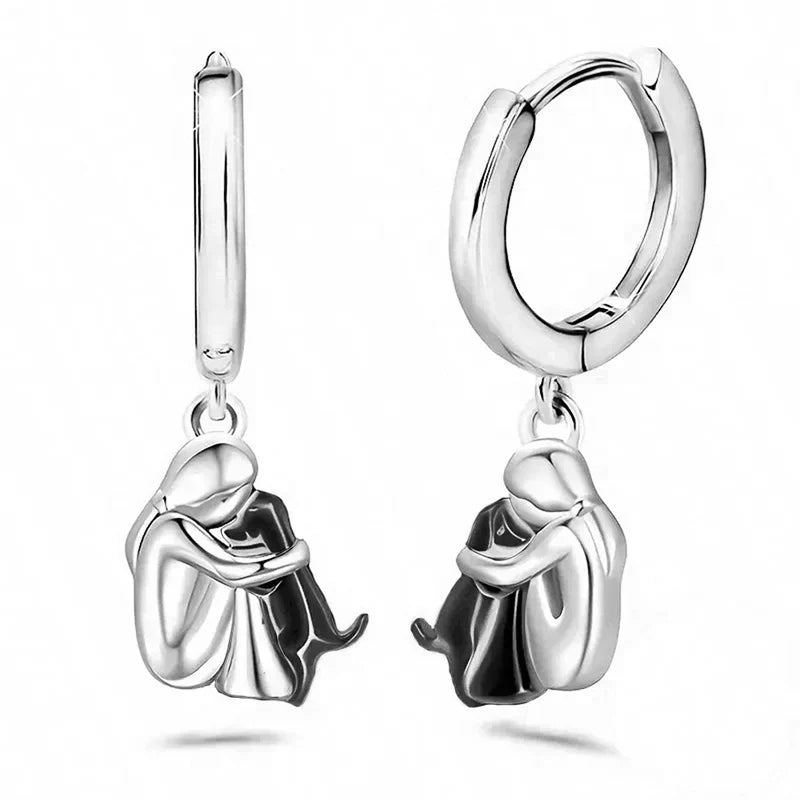 SELENO | DOG ICON EARRINGS (ROUND CLOSURE)