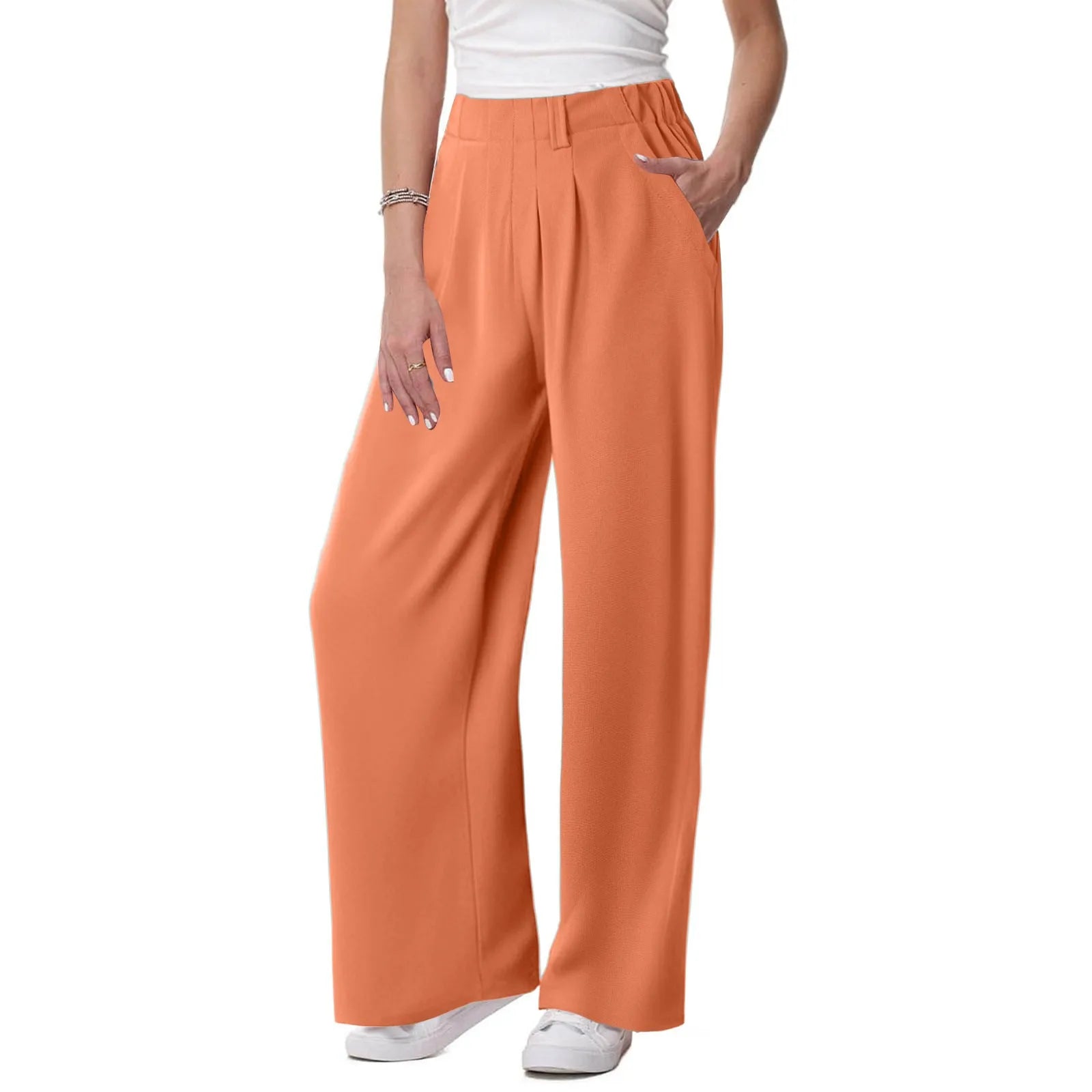 Willa | Waffle Wide-Leg Jogger Pants