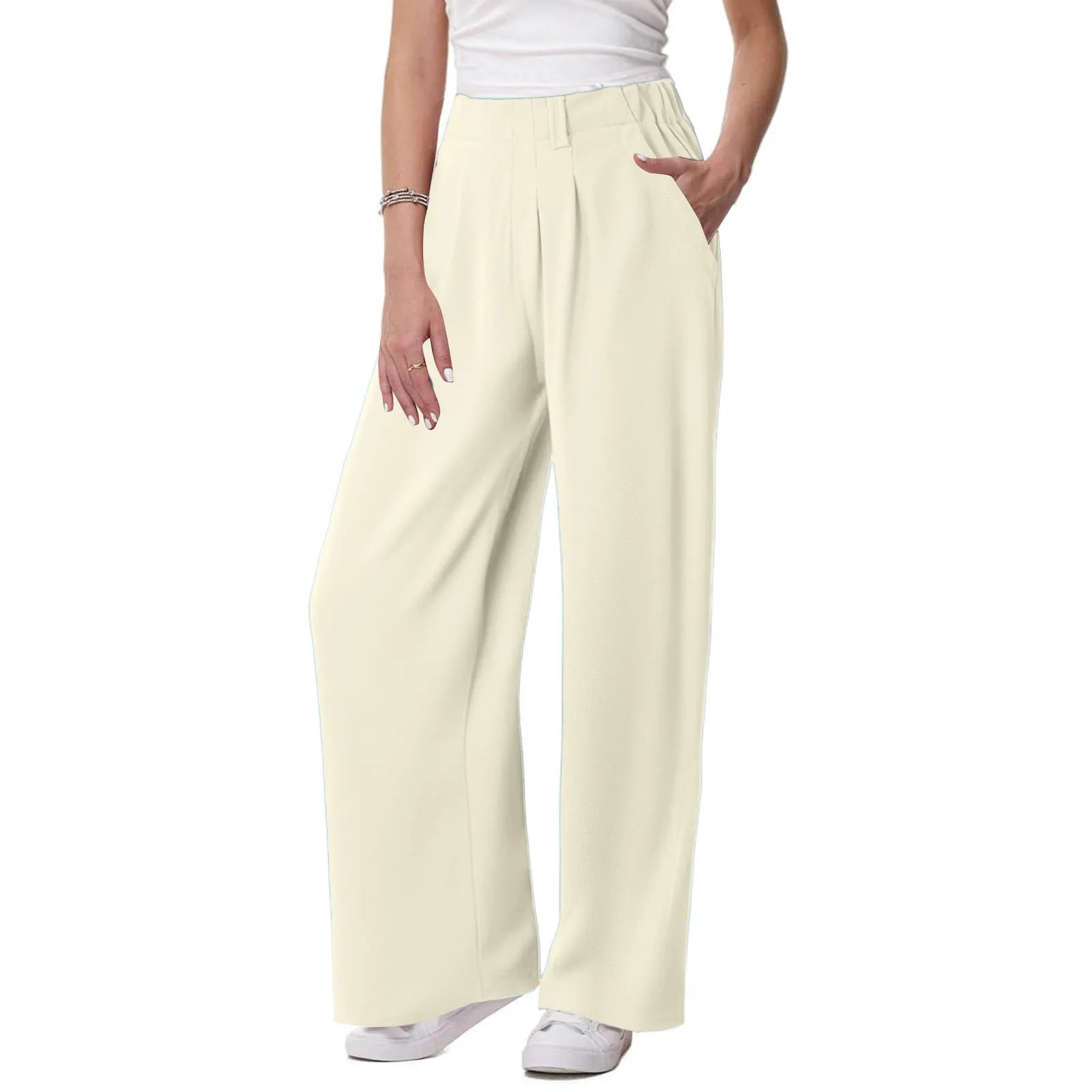 Willa | Waffle Wide-Leg Jogger Pants