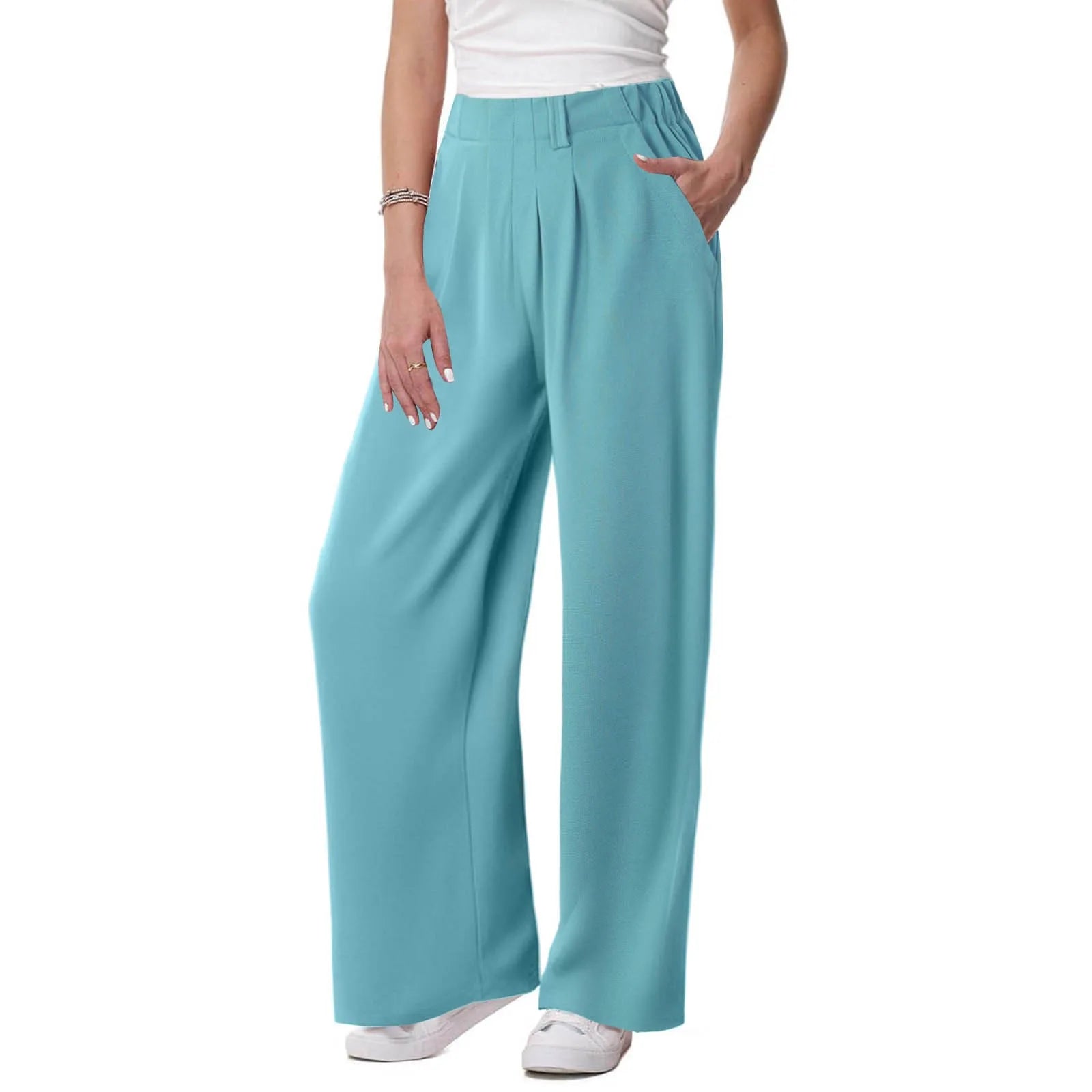 Willa | Waffle Wide-Leg Jogger Pants