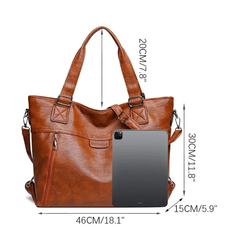 Retro Shoulder Tote Bag
