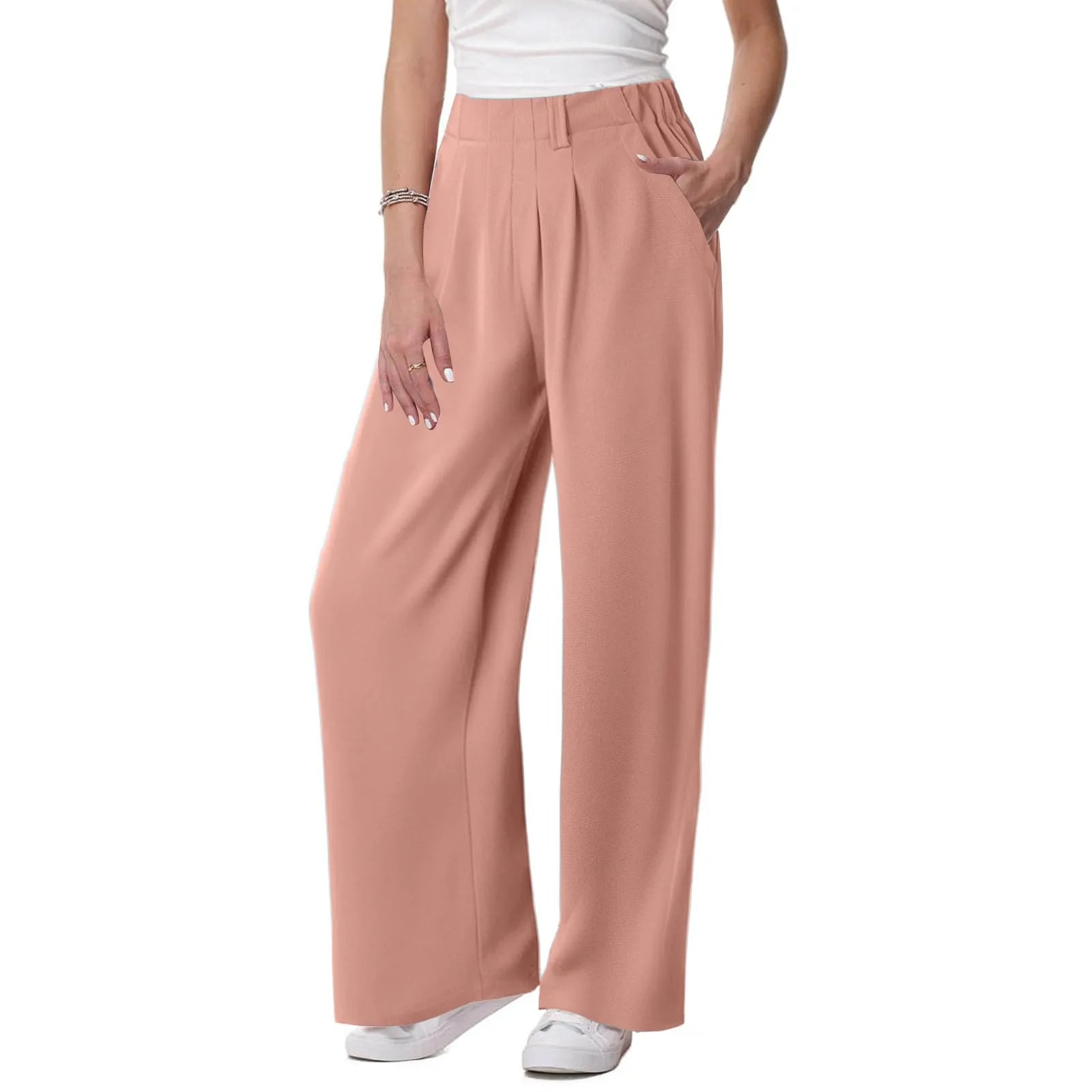 Willa | Waffle Wide-Leg Jogger Pants