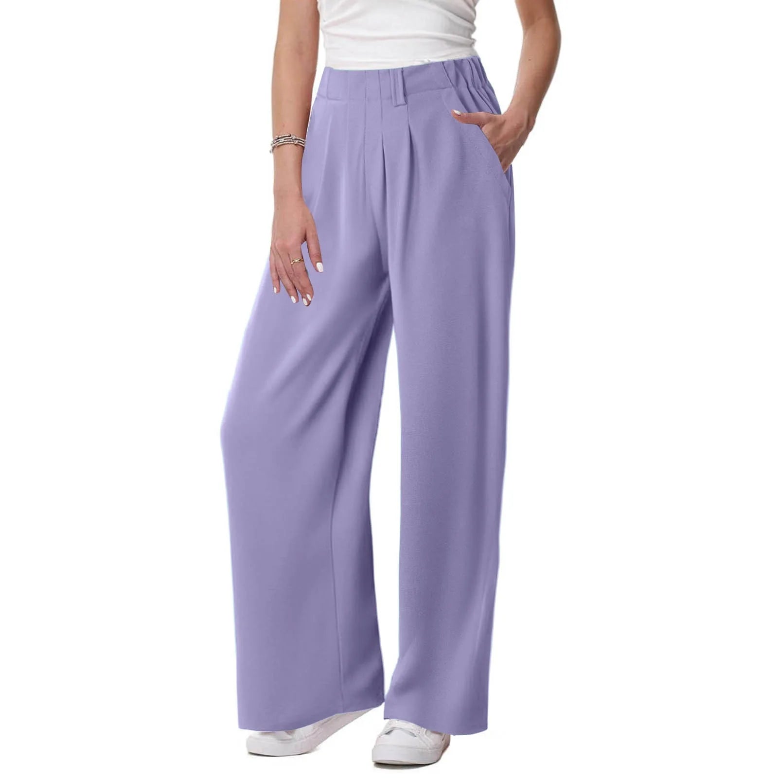 Willa | Waffle Wide-Leg Jogger Pants