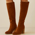 Suevira | Suede Block Heel Boots