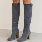 Suevira | Suede Block Heel Boots