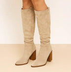 Suevira | Suede Block Heel Boots