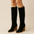 Suevira | Suede Block Heel Boots