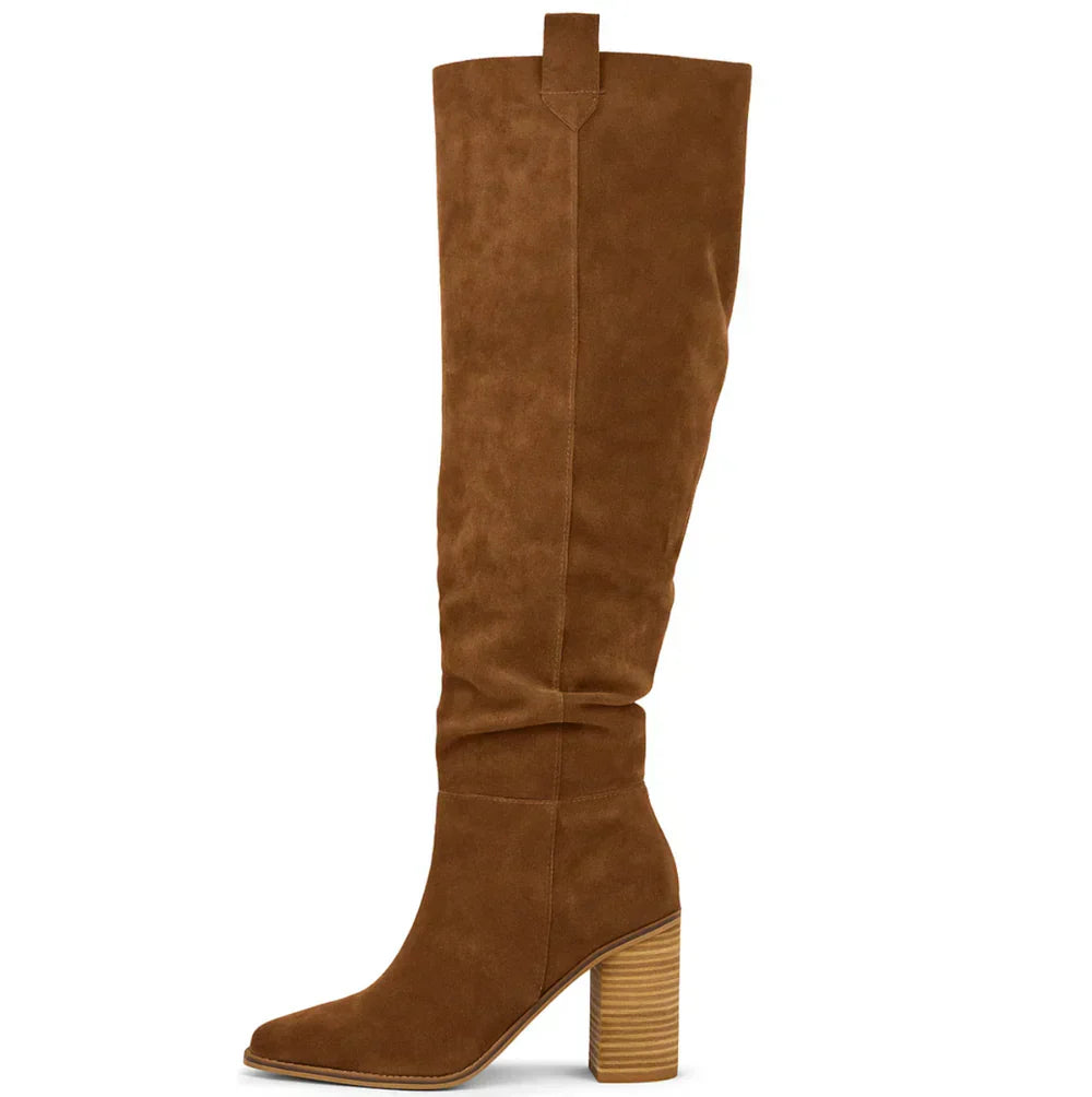 Suevira | Suede Block Heel Boots