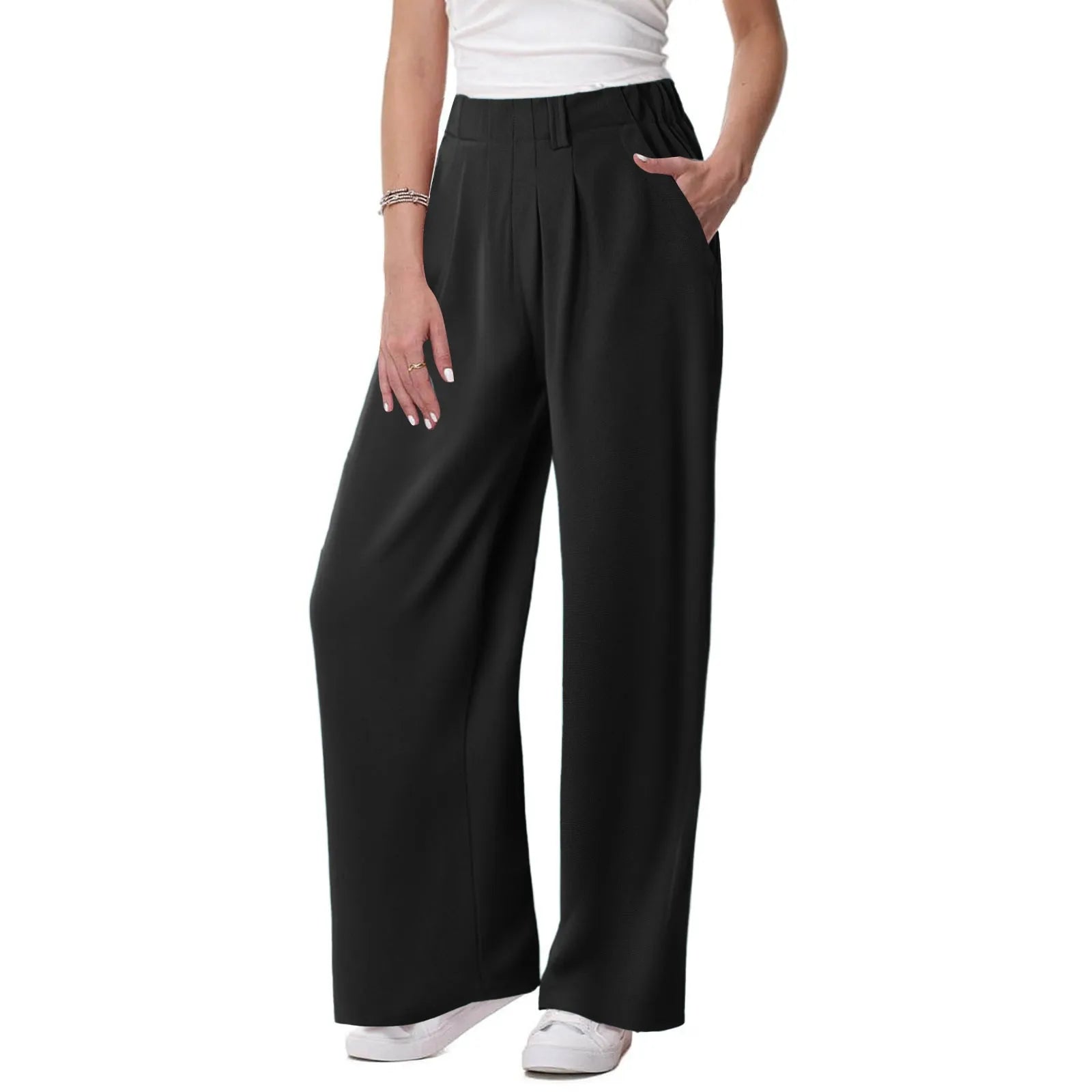Willa | Waffle Wide-Leg Jogger Pants